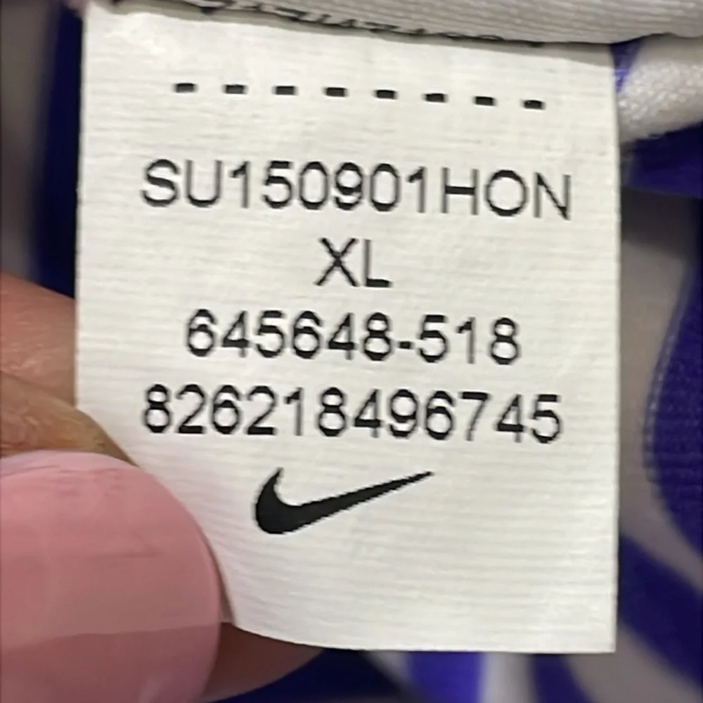 Nike Running Dri-Fit Lightweight Purple White Stripe Mock Neck 1/4 Zip Shirt XL
